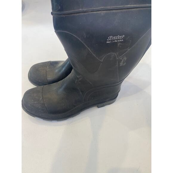 Bata Black Heavy Duty Rubber Work Boots Waterproof Sz 11 Men’s main image 7